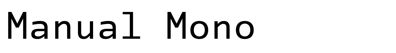 Manual Mono